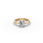 1.5 tcw Emerald Cut Diamond Gold Ring