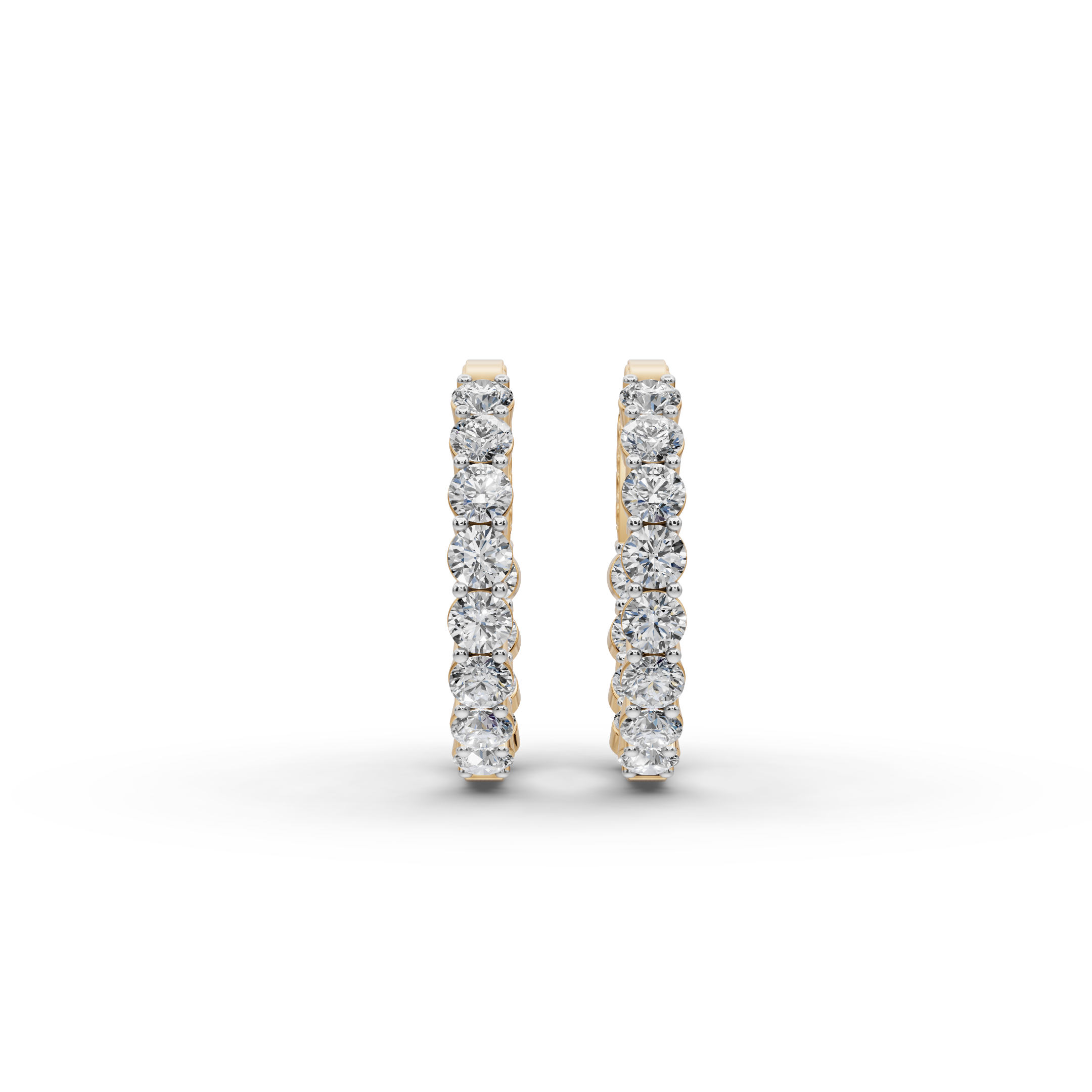 4.00 ct Red Carpet Lab Diamond Hoop EarHoops Earring