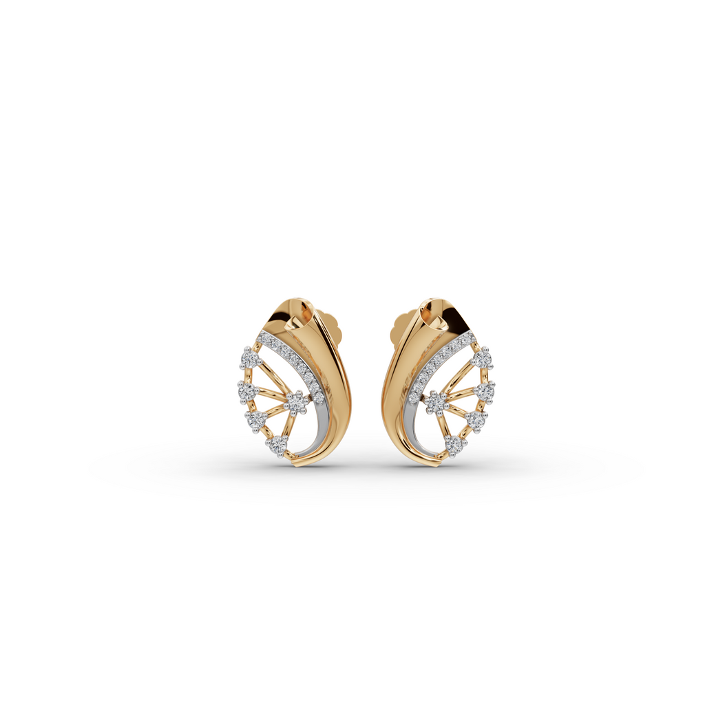 Teardrop Halo Lab-Grown Diamond Earrings