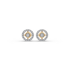 Round Halo Lab-Grown Diamond Earrings