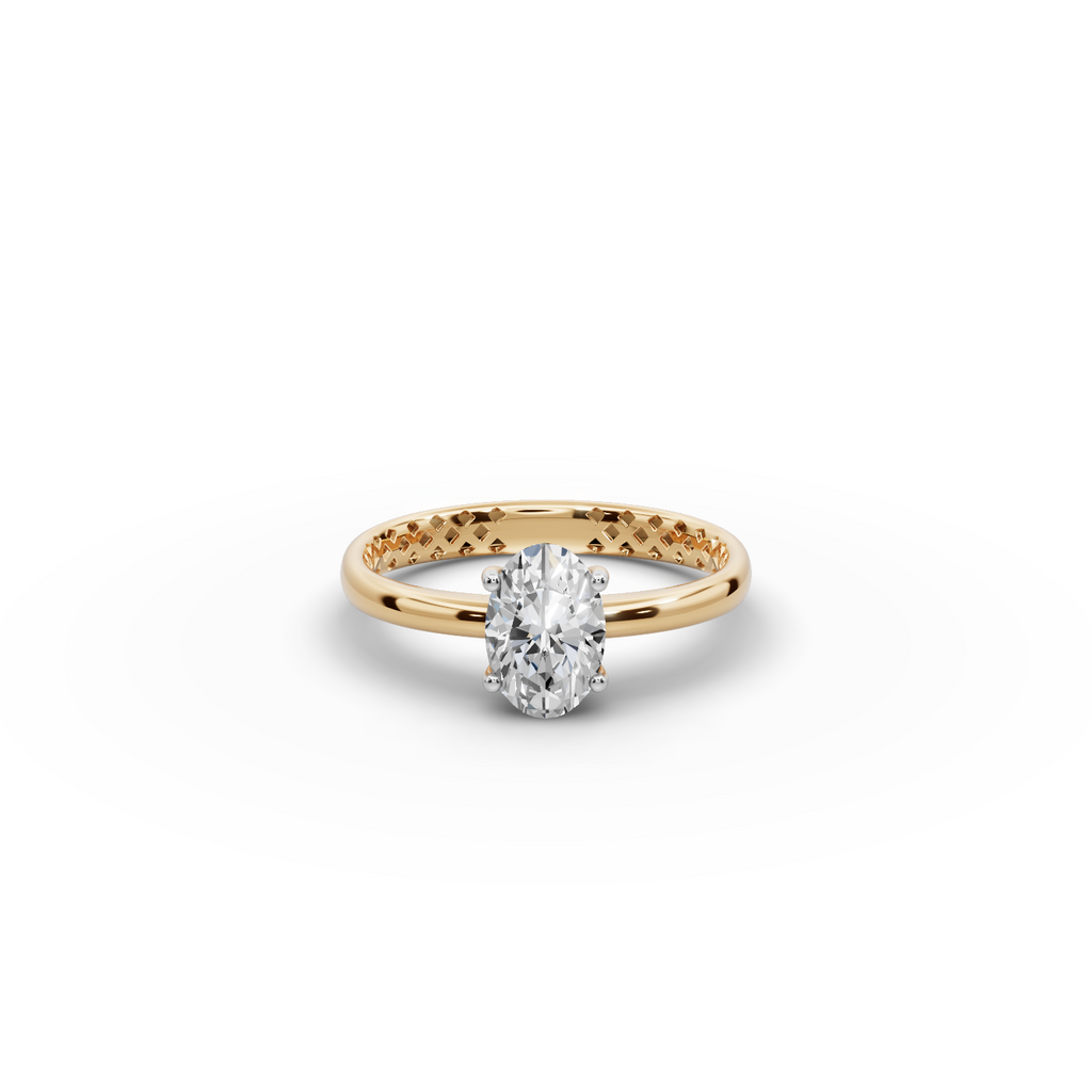 1.00 tcw Oval Solitaire Lab-Grown Diamond Ring