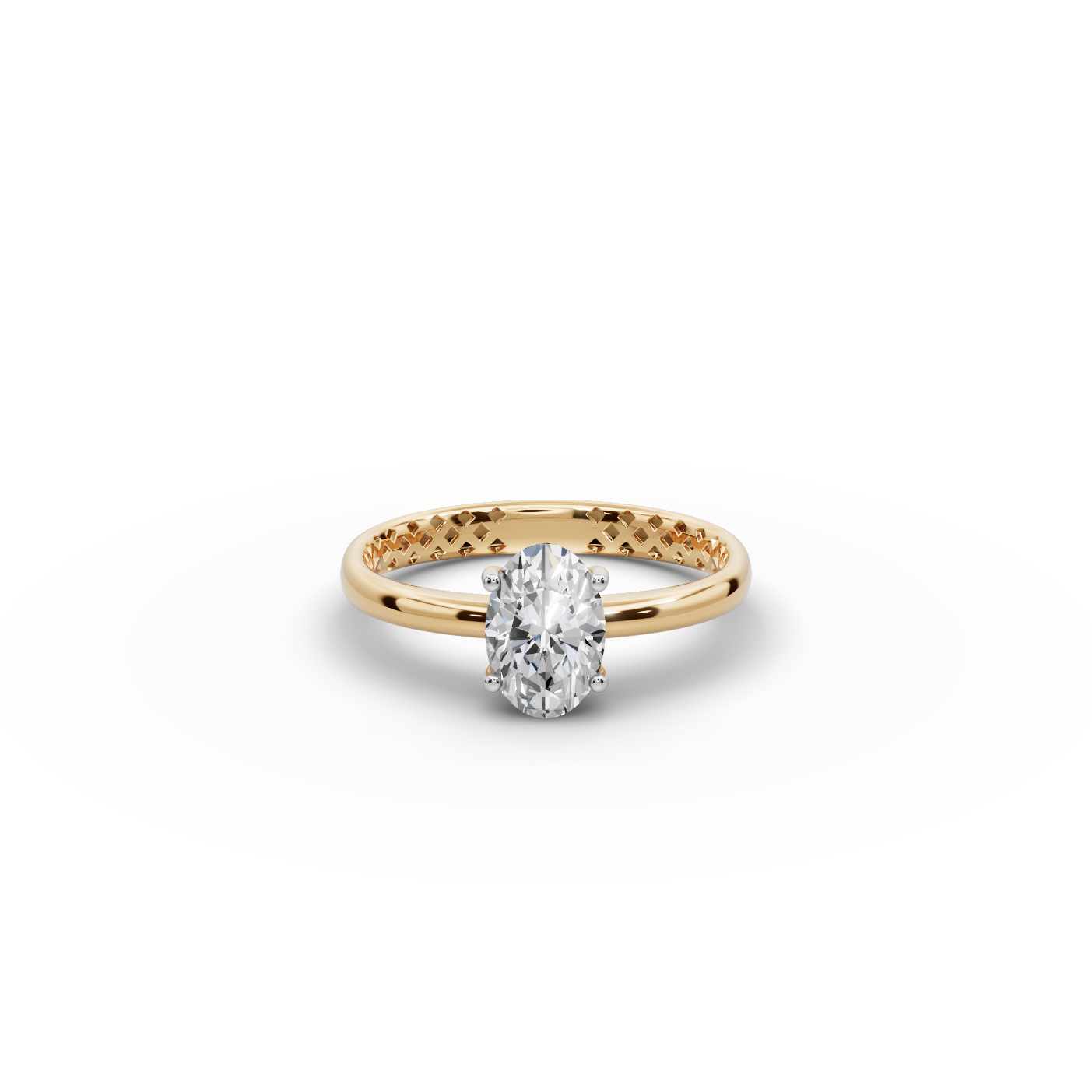 1.00 tcw Oval Solitaire Lab-Grown Diamond Ring