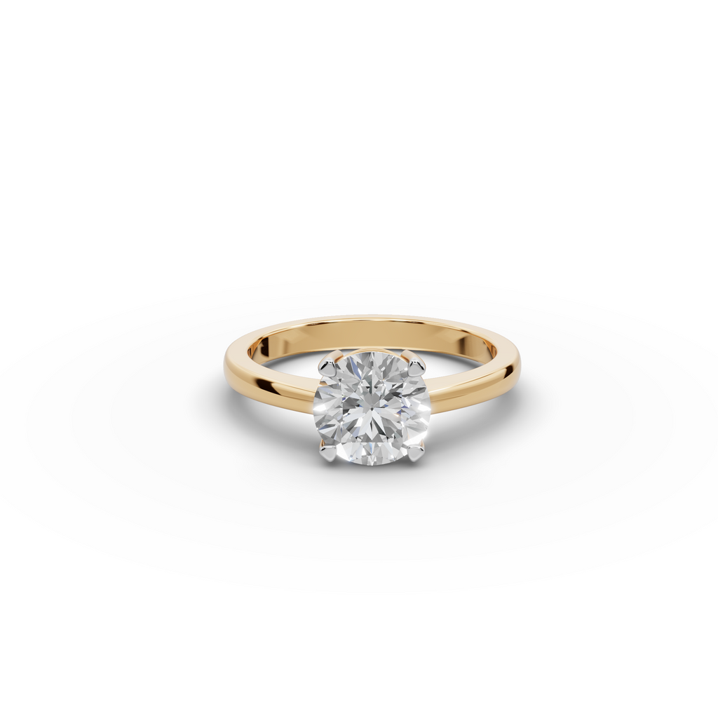 1.50 ct Sleek Lab-Grown Diamond Solitaire Ring