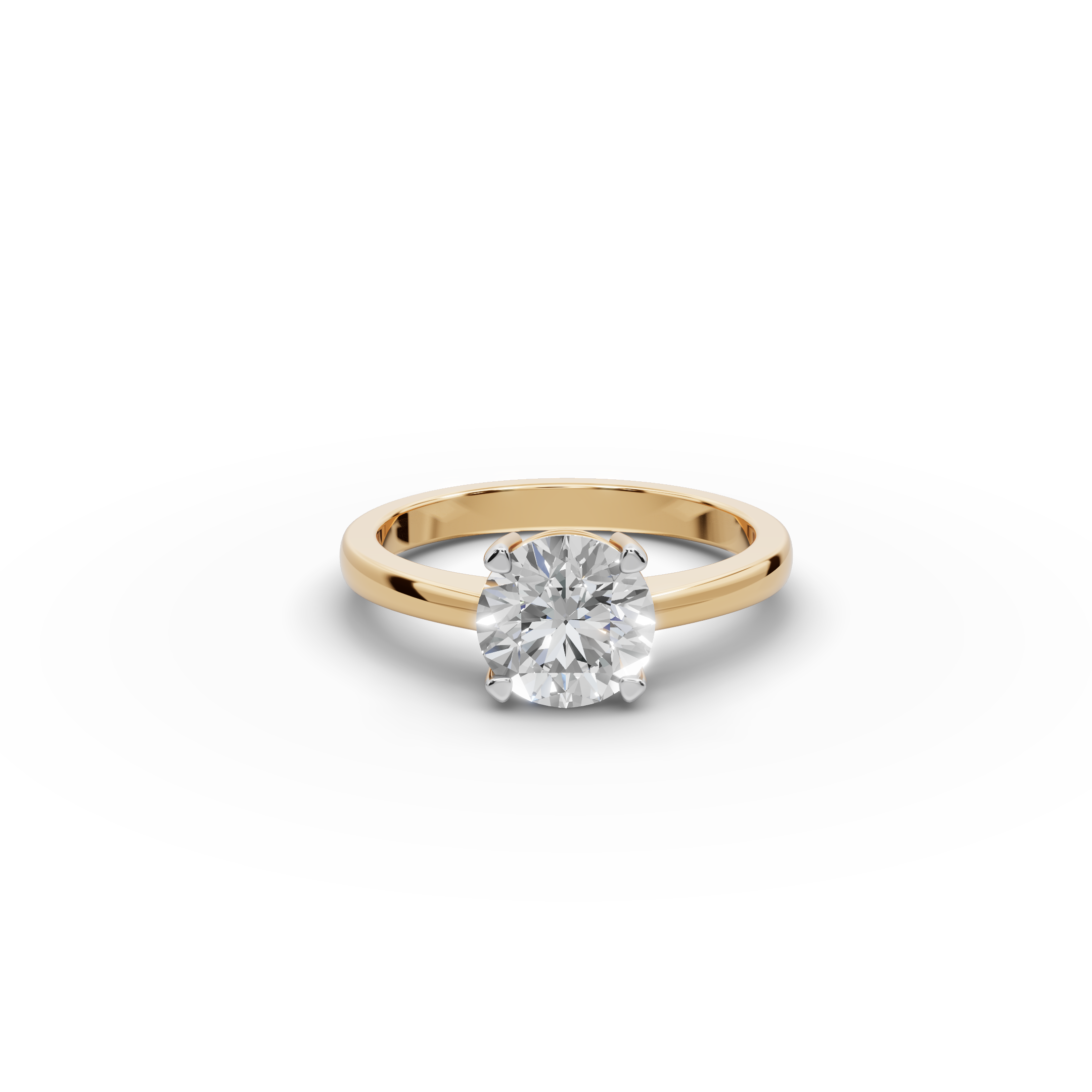 1.50 ct Sleek Lab-Grown Diamond Solitaire Ring