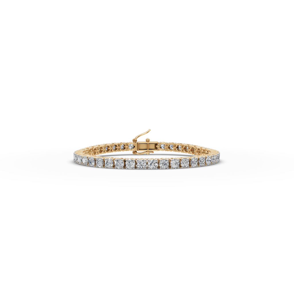 10.00 ct Lab Grown Round Diamond Tennis Bracelet - Ethical Diamond Line Bracelet