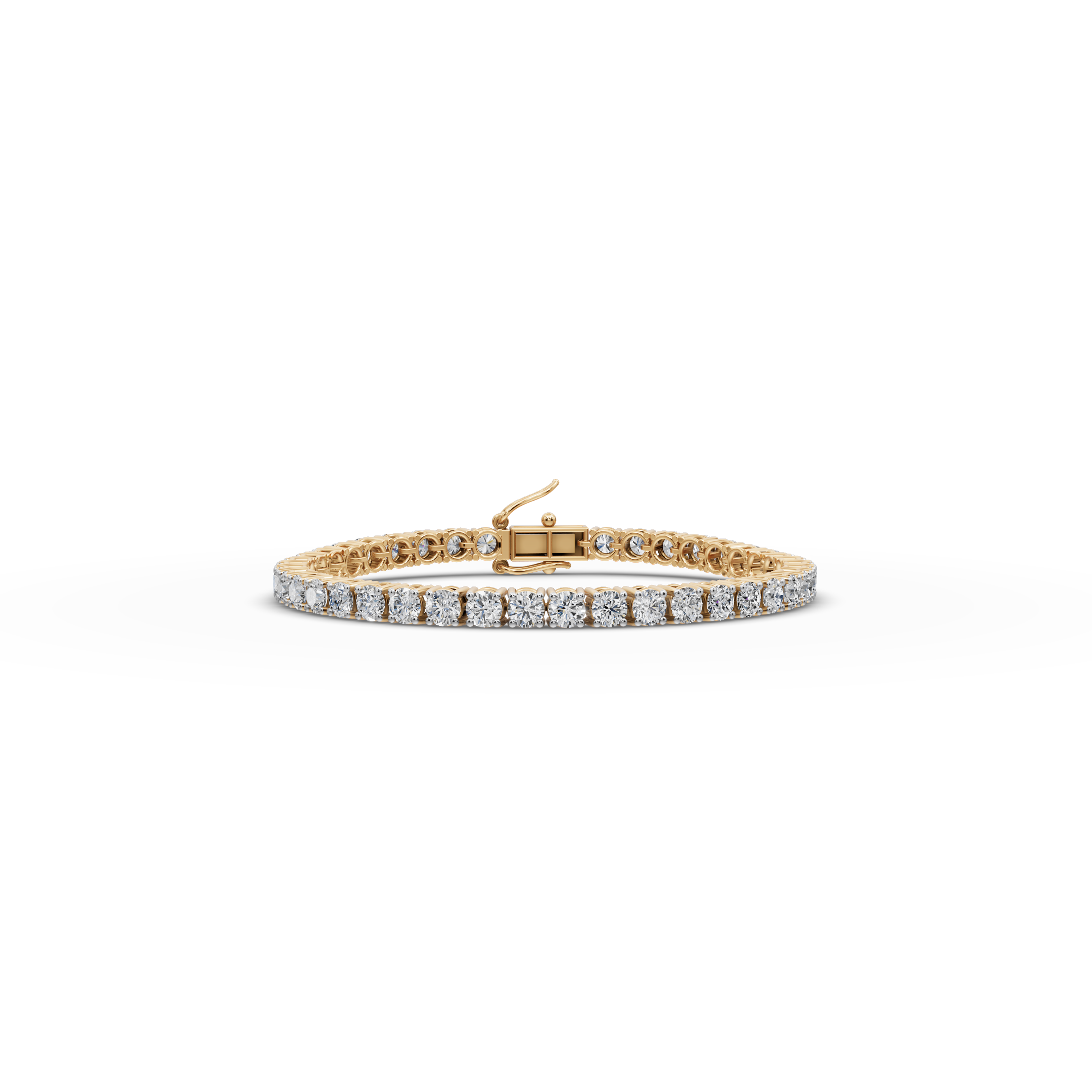 10.00 ct Lab Grown Round Diamond Tennis Bracelet - Ethical Diamond Line Bracelet