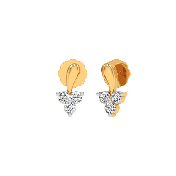 Cluster Diamond Stud Earrings