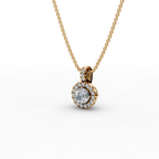 0.75 ct Everyday Luxury Lab Grown Diamond Halo Pendant