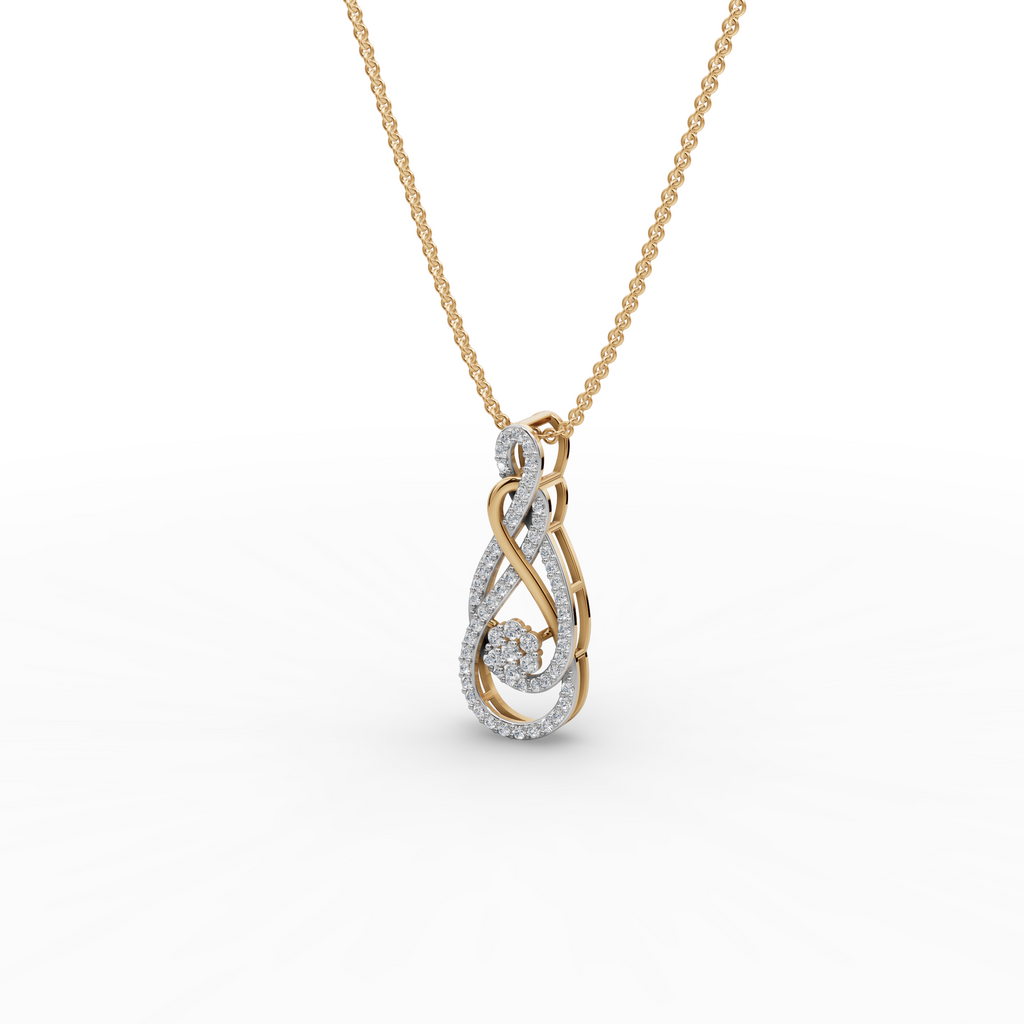 Infinity Swirl Lab-Grown Diamond Pendant