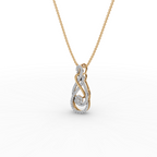 Infinity Swirl Lab-Grown Diamond Pendant