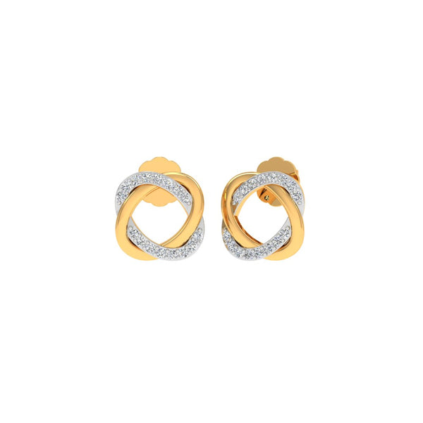 Interwoven Diamond Knot Earrings