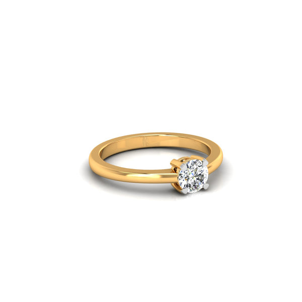 Classic Round Solitaire Ring with CVD 0.50 Ct. Lab-Grown Diamond.