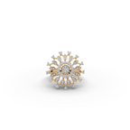 Sunburst Halo Lab-Grown Diamond Ring