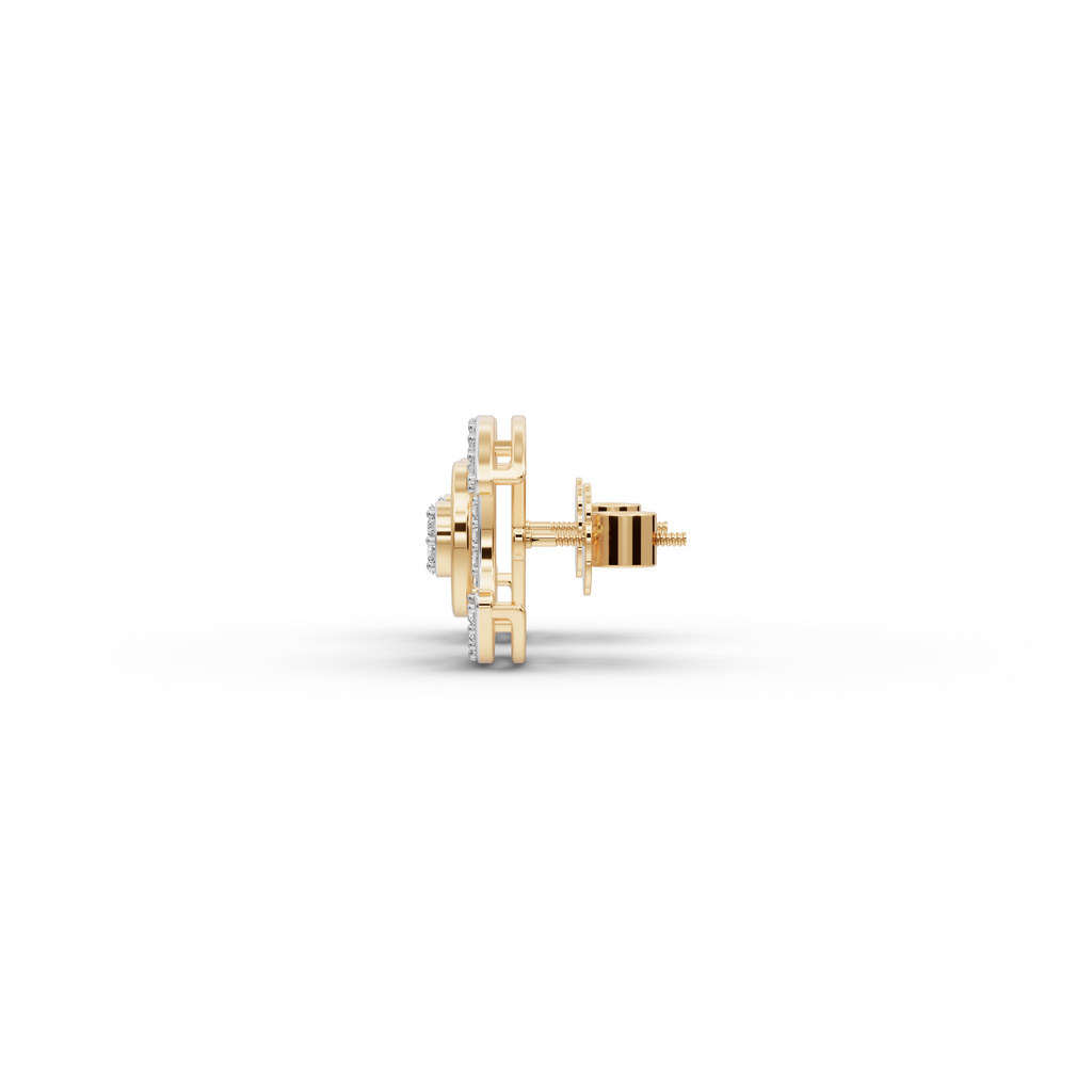 C Curve Lab-Grown Diamond Earrings
