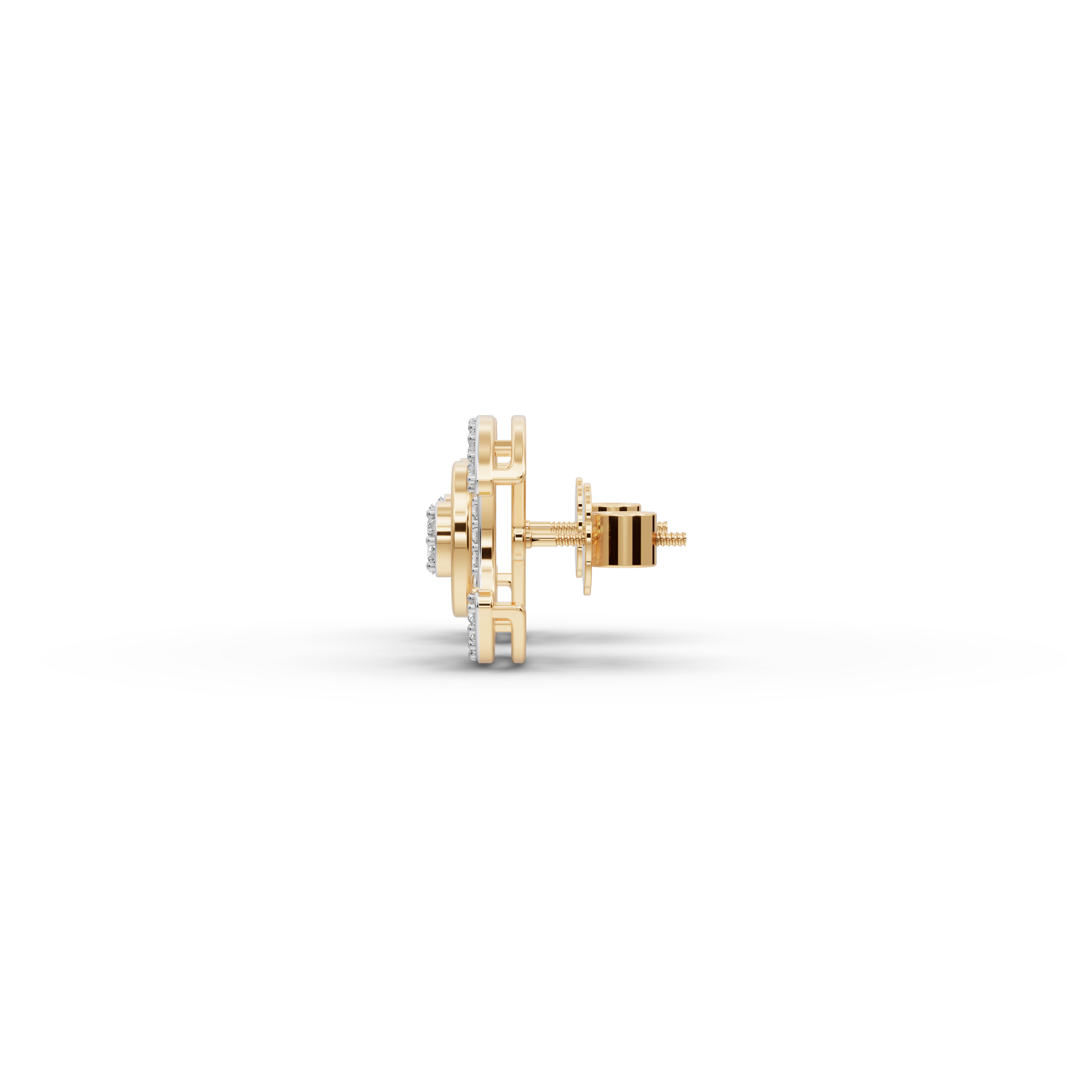 C Curve Lab-Grown Diamond Earrings