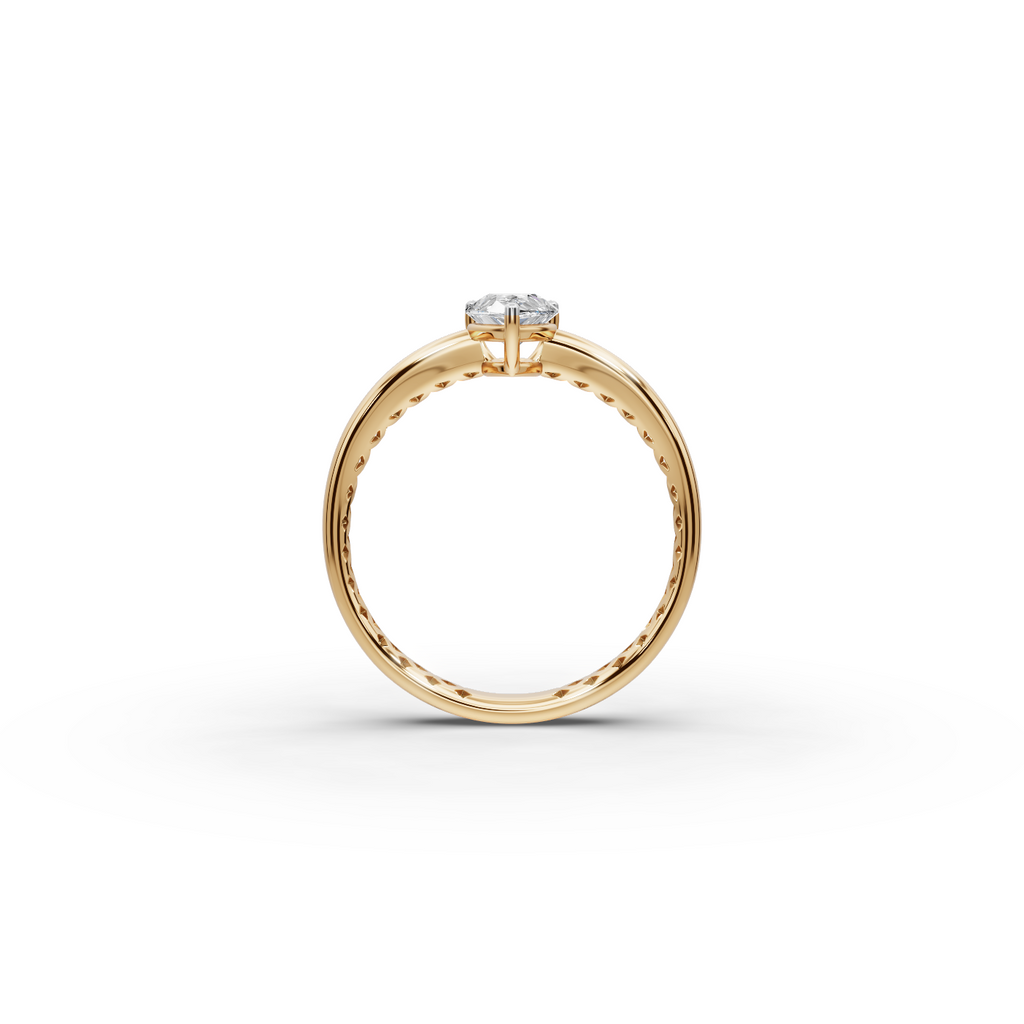 0.75 tcw Pear Solitaire Lab-Grown Diamond Ring