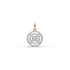 Concentric Circle Lab-Grown Diamond Pendant