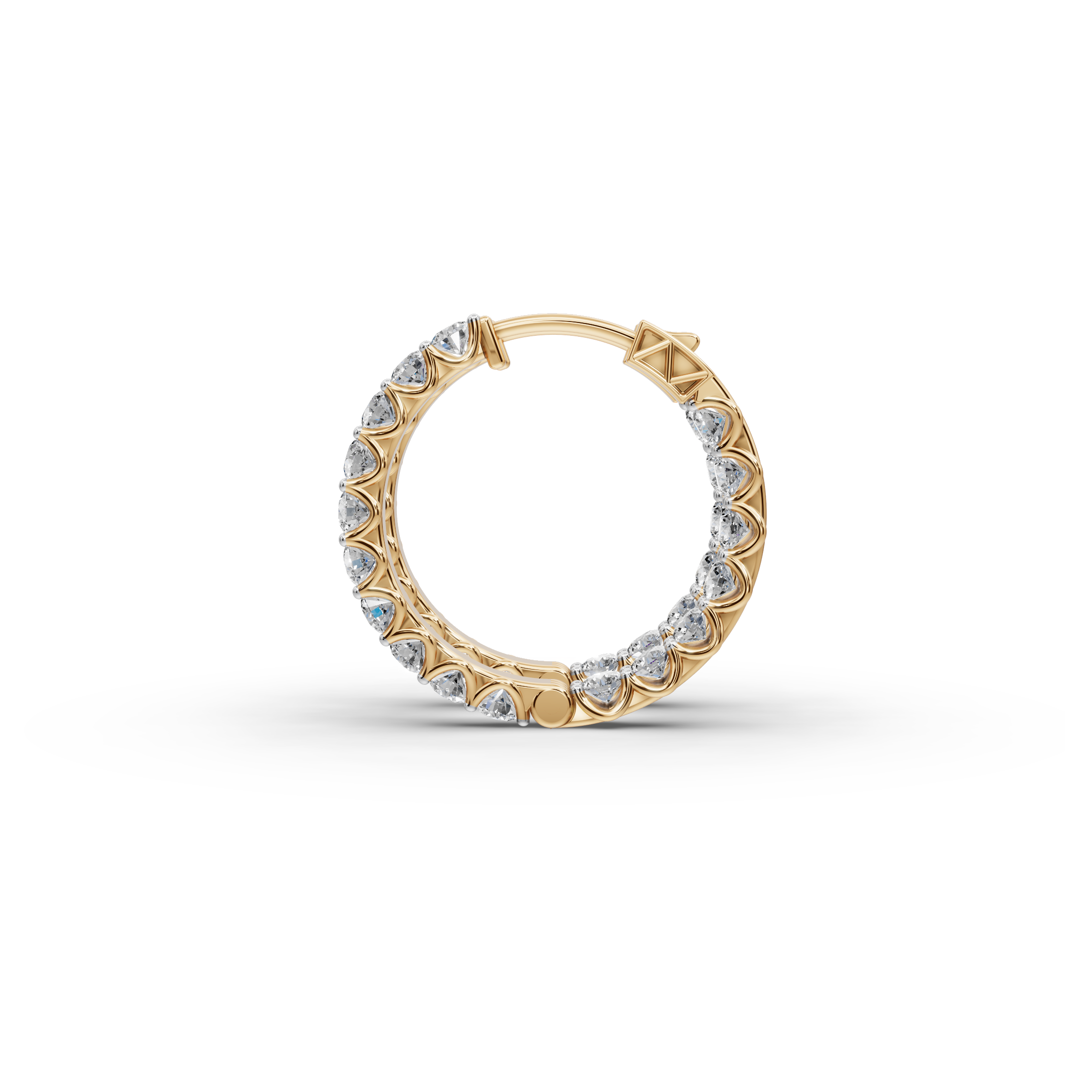 1.50 ct Lab-Grown Diamond Round Hoop EarHoops Earring