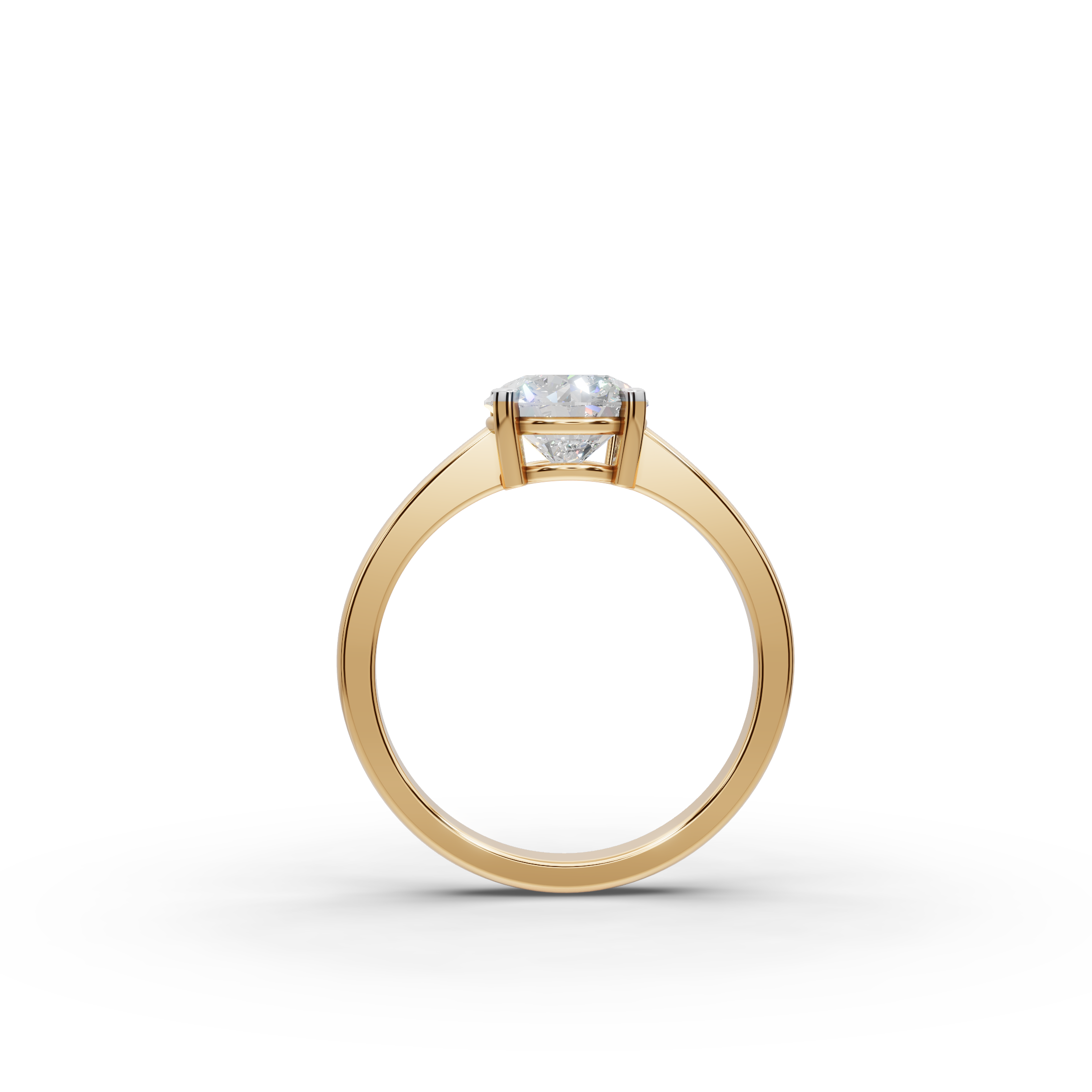 1.50 ct Sleek Lab-Grown Diamond Solitaire Ring