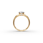 1.50 tcw Oval Cut Gold Lab-Grown Diamond Ring