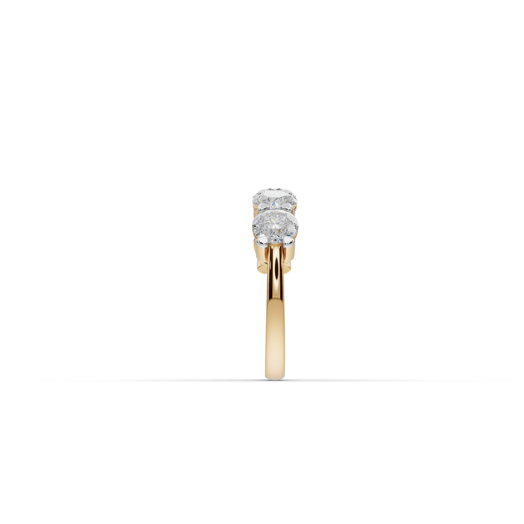 2.50 ct Modern Five-Stone Lab Diamond Ring