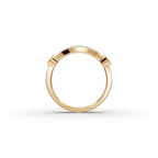 Half Moon Pave Lab-Grown Diamond Ring