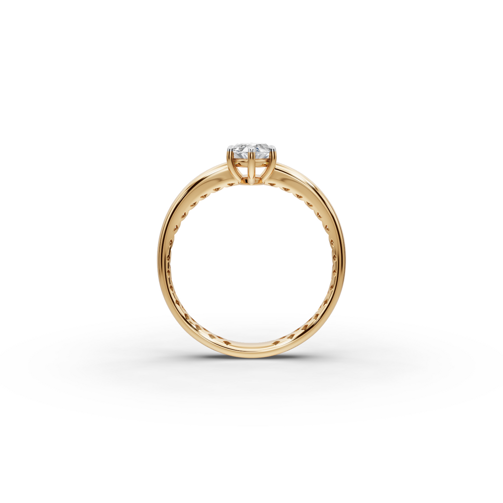 0.75 tcw Marquise Cut Lab-Grown Diamond Ring
