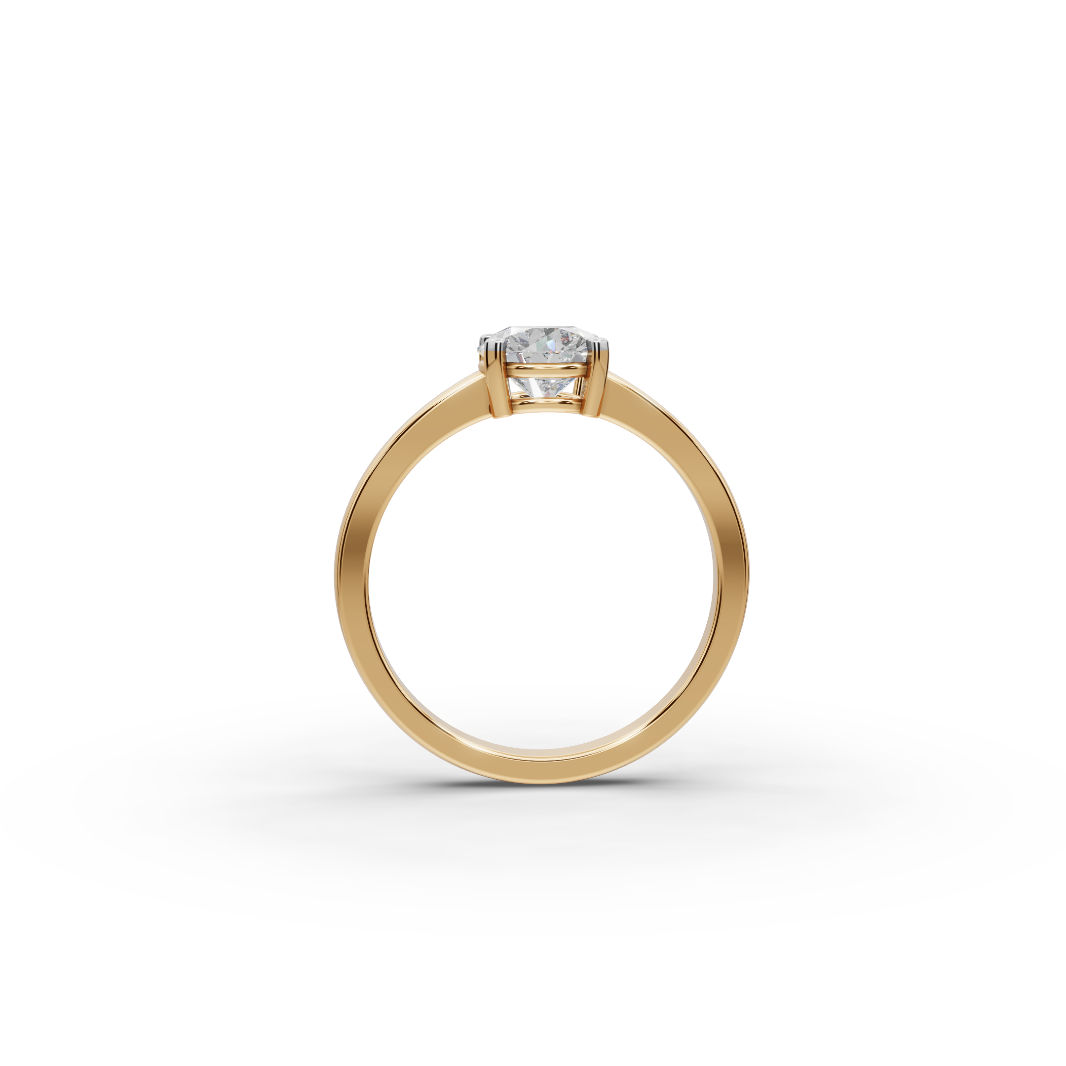 1.00 ct Minimalist Lab-Grown Diamond Solitaire Ring