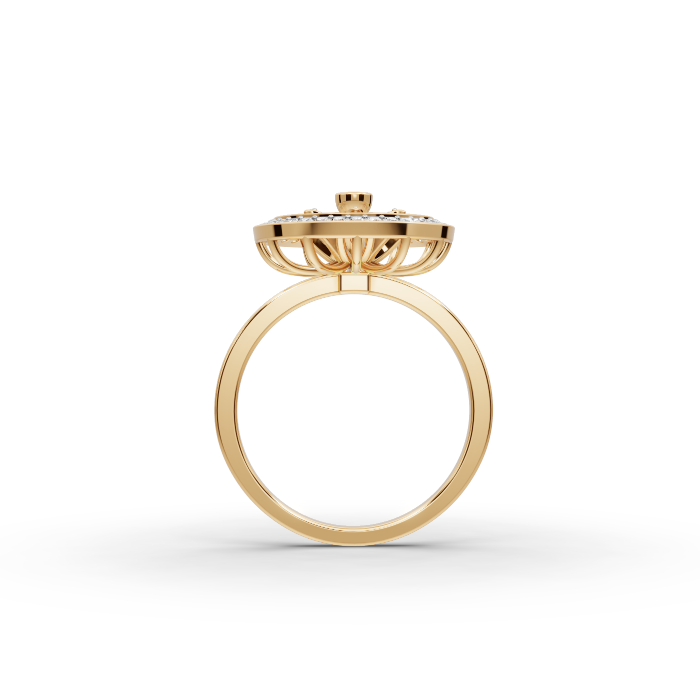 Lotus Petal Lab-Grown Diamond Ring