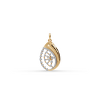 Teardrop Lab-Grown Diamond Gold Pendant