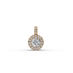 0.75 ct Everyday Luxury Lab Grown Diamond Halo Pendant