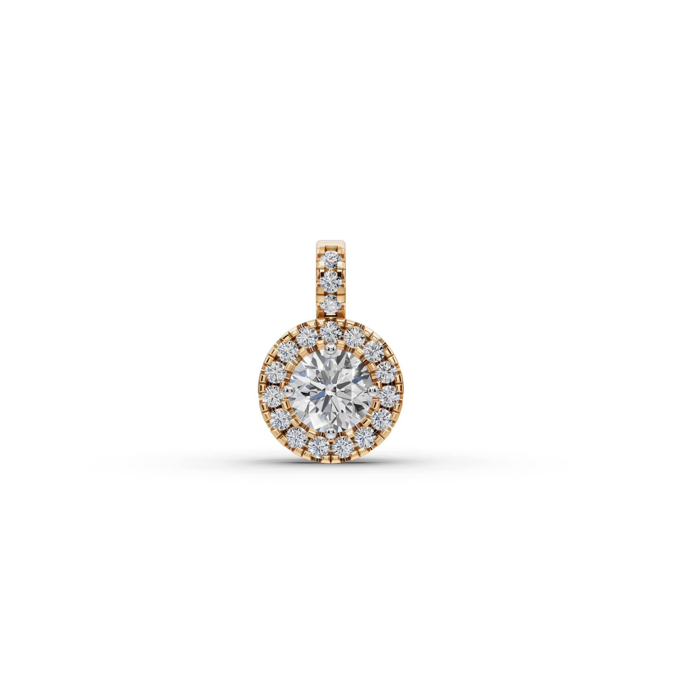0.75 ct Everyday Luxury Lab Grown Diamond Halo Pendant