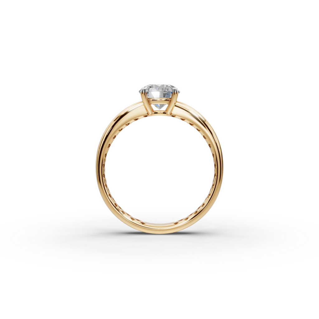 1 tcw. Round Classic Lab-Grown Diamond Ring