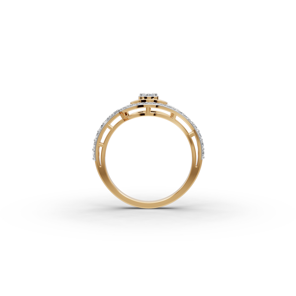 Teardrop Halo Lab-Grown Diamond Ring