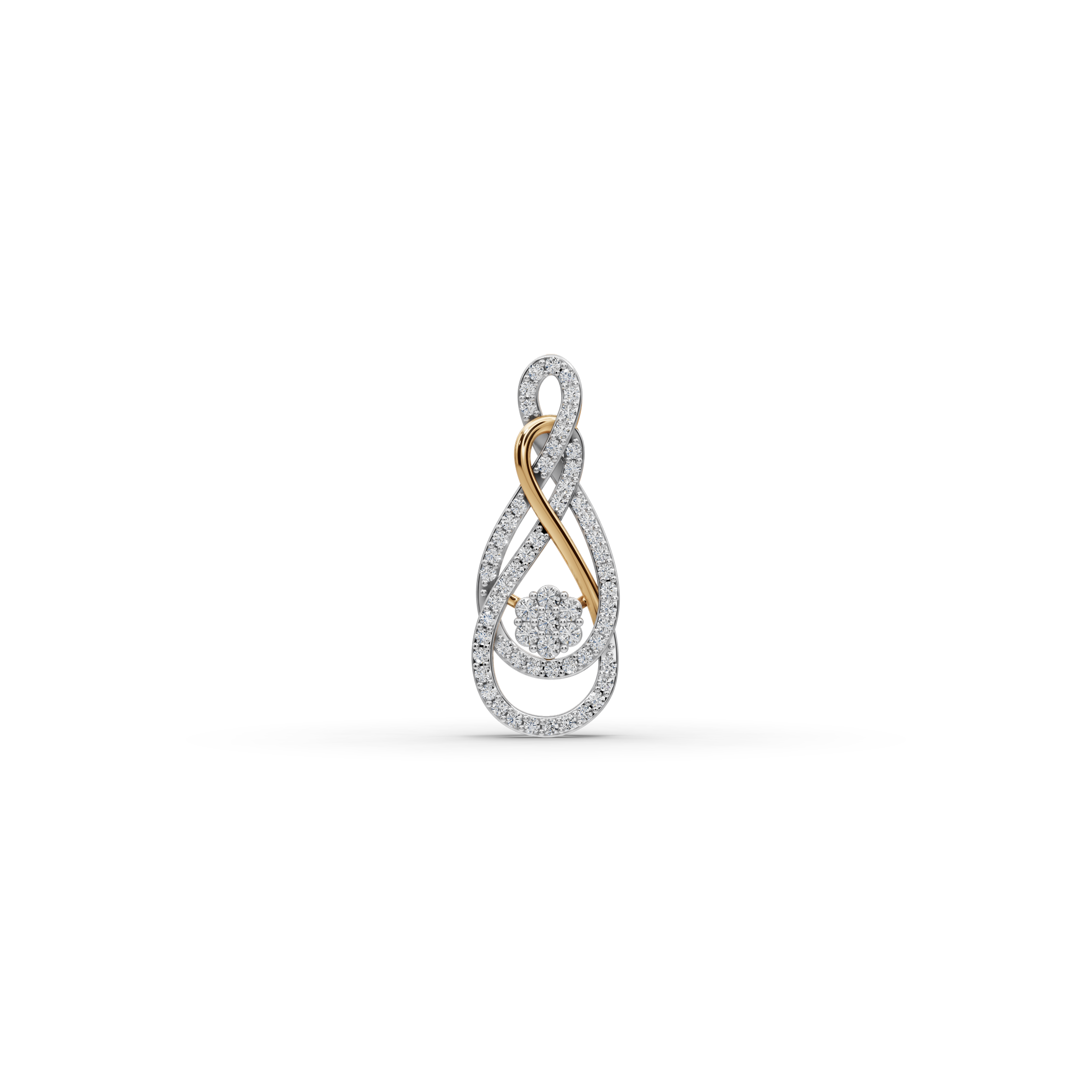 Infinity Swirl Lab-Grown Diamond Pendant