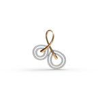 Infinity Loop Lab-Grown Diamond Gold Pendant