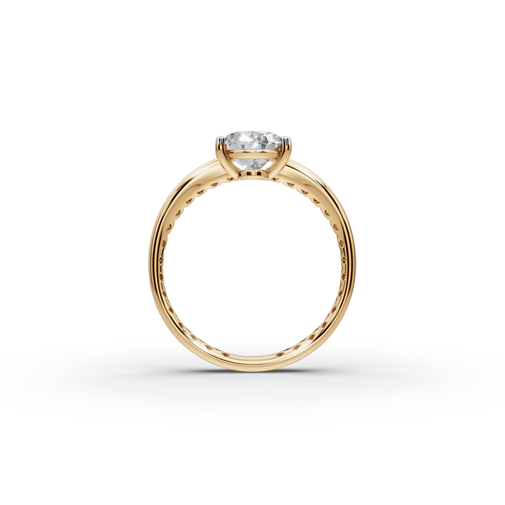 2.00 tcw Oval shape Lab-Grown Diamond Ring
