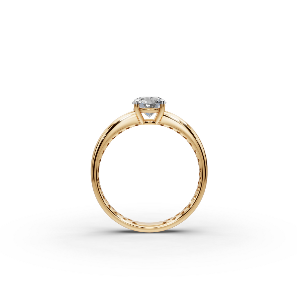 0.75 tcw Round Solitaire Lab-Grown Diamond Ring