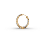 2.00 ct Luxury Diamond-Studded Oval Shape Hoops Earring
