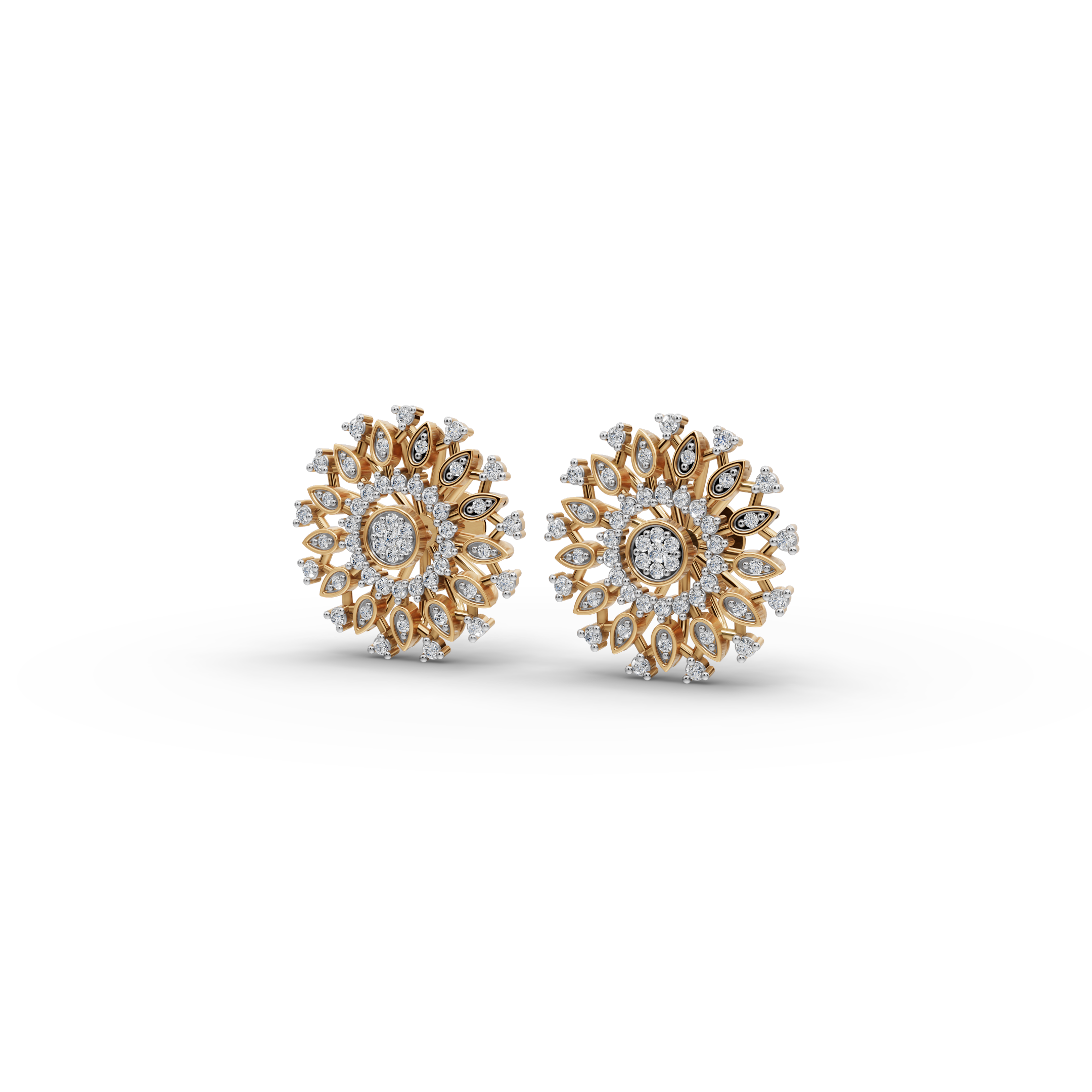 Radiant Petal Lab-Grown Diamond Earrings