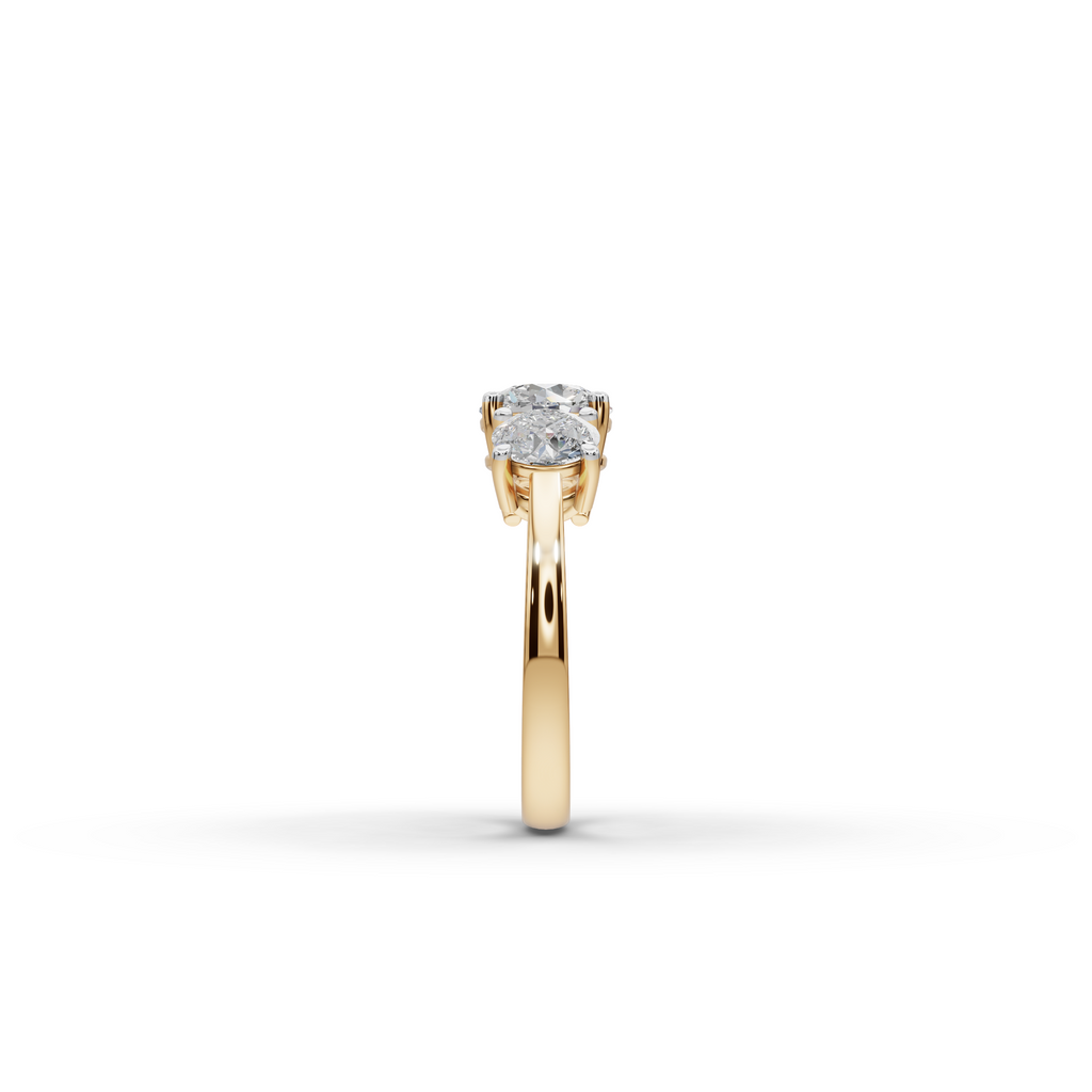 2.50 ct Luxury 3-Stone Lab-Grown Diamond Ring