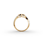 Pave Circle Halo Lab-Grown Diamond Ring