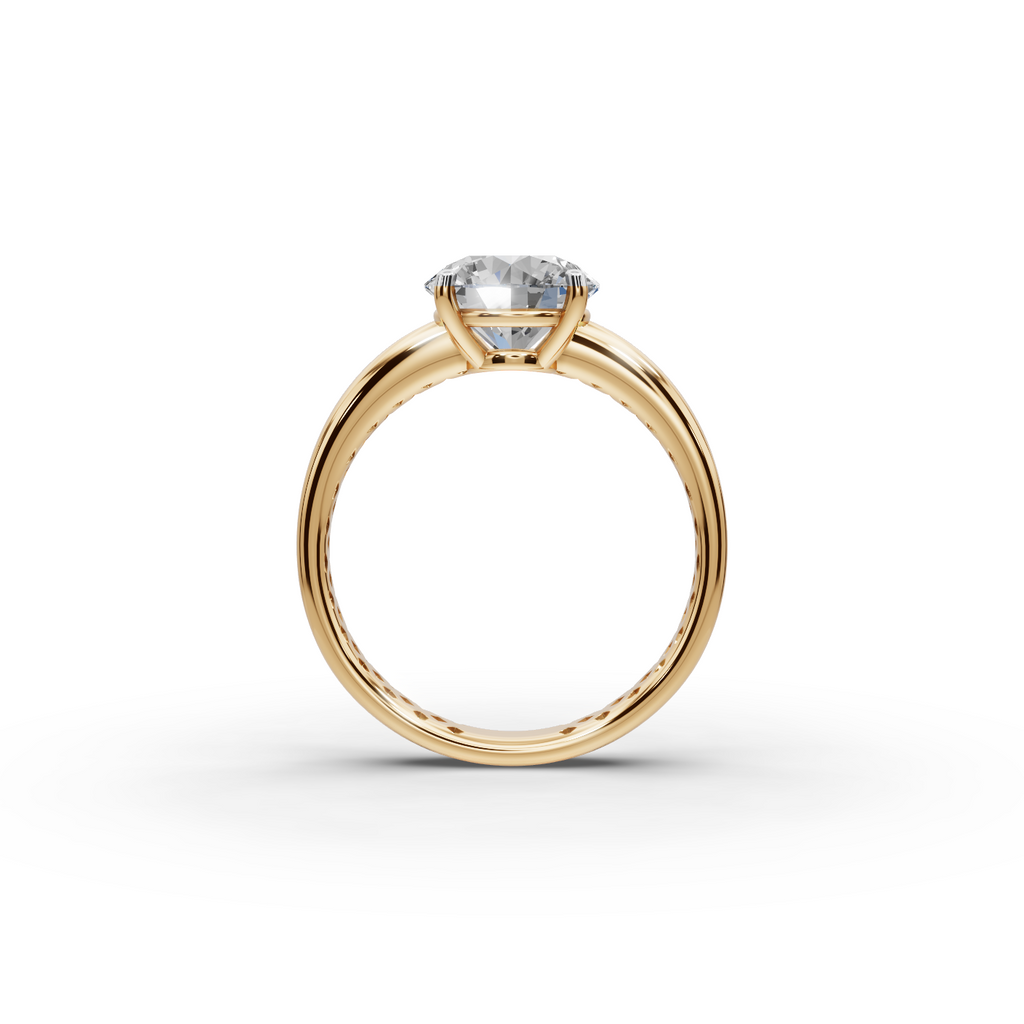 2 tcw Round Cut Lab-Grown Diamond Ring