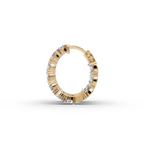 4.00 ct Bridal Diamond-Studded Oval Shape Hoops Earring