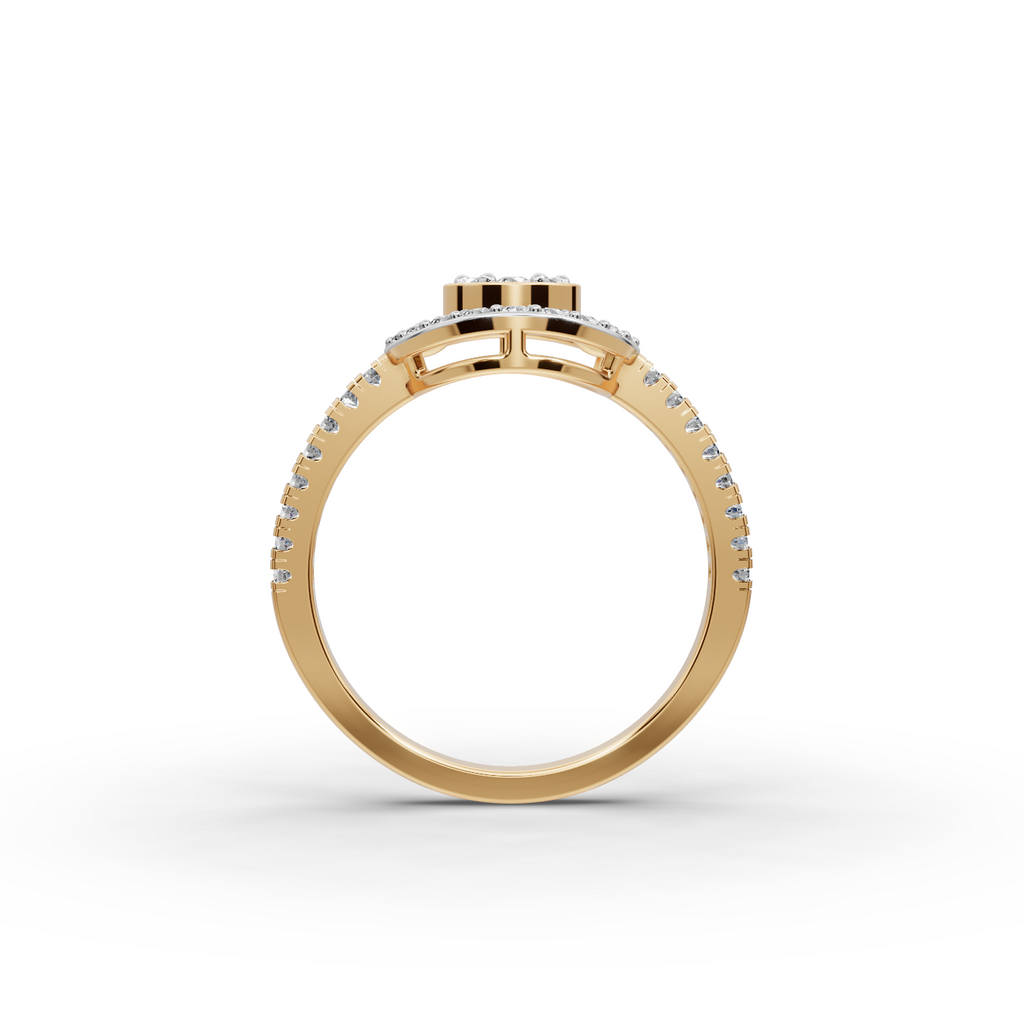 Round Halo Lab-Grown Diamond Ring