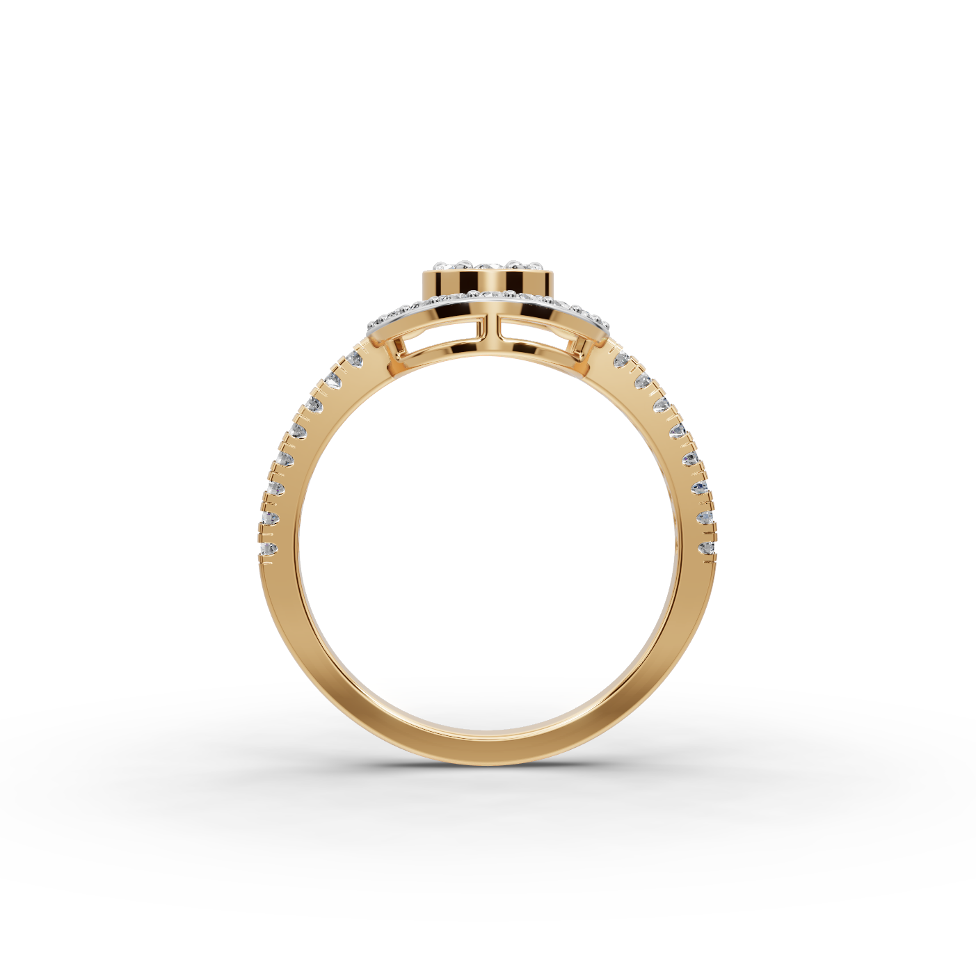 Round Halo Lab-Grown Diamond Ring