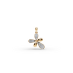 Five-Petal Floral Lab-Grown Diamond Pendant