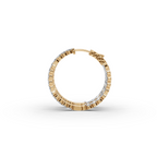 2.00ct Bold Lab Diamond Round Hoop EarHoops Earring