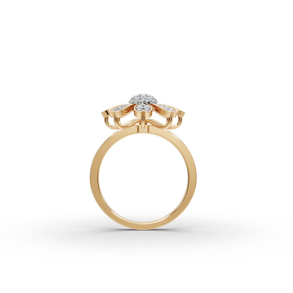 Floral Bloom Lab-Grown Diamond Ring