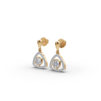 Triangle Halo Lab-Grown Diamond Earrings